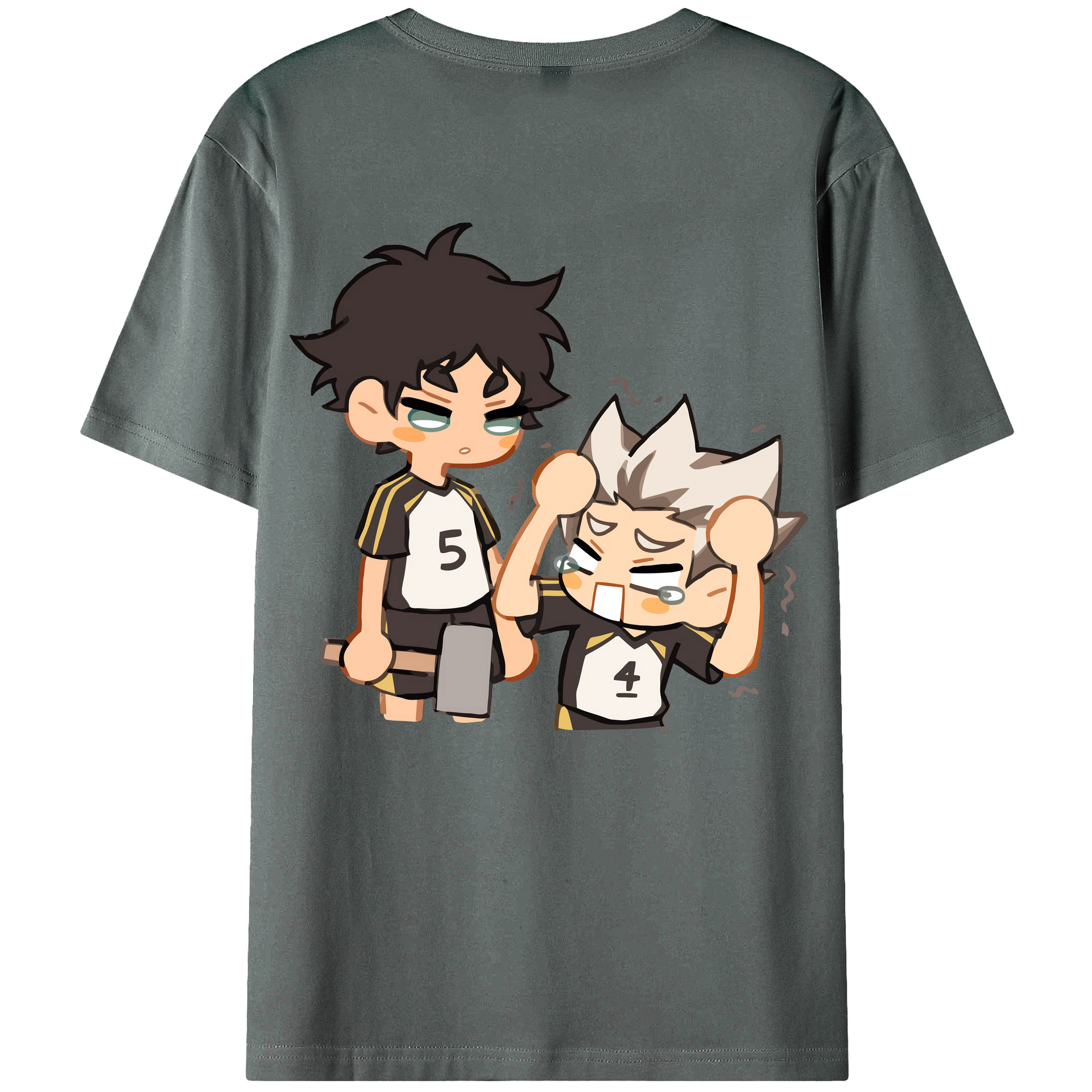 （画像用） ハイキュー!! Haikyu!! 綿100％半袖Tシャツ（背面プリント）